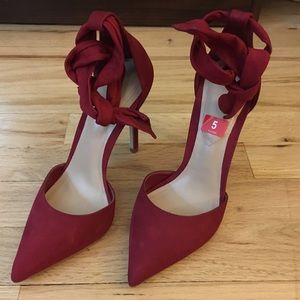 Aldo States Tie Ankle Strap Pumps